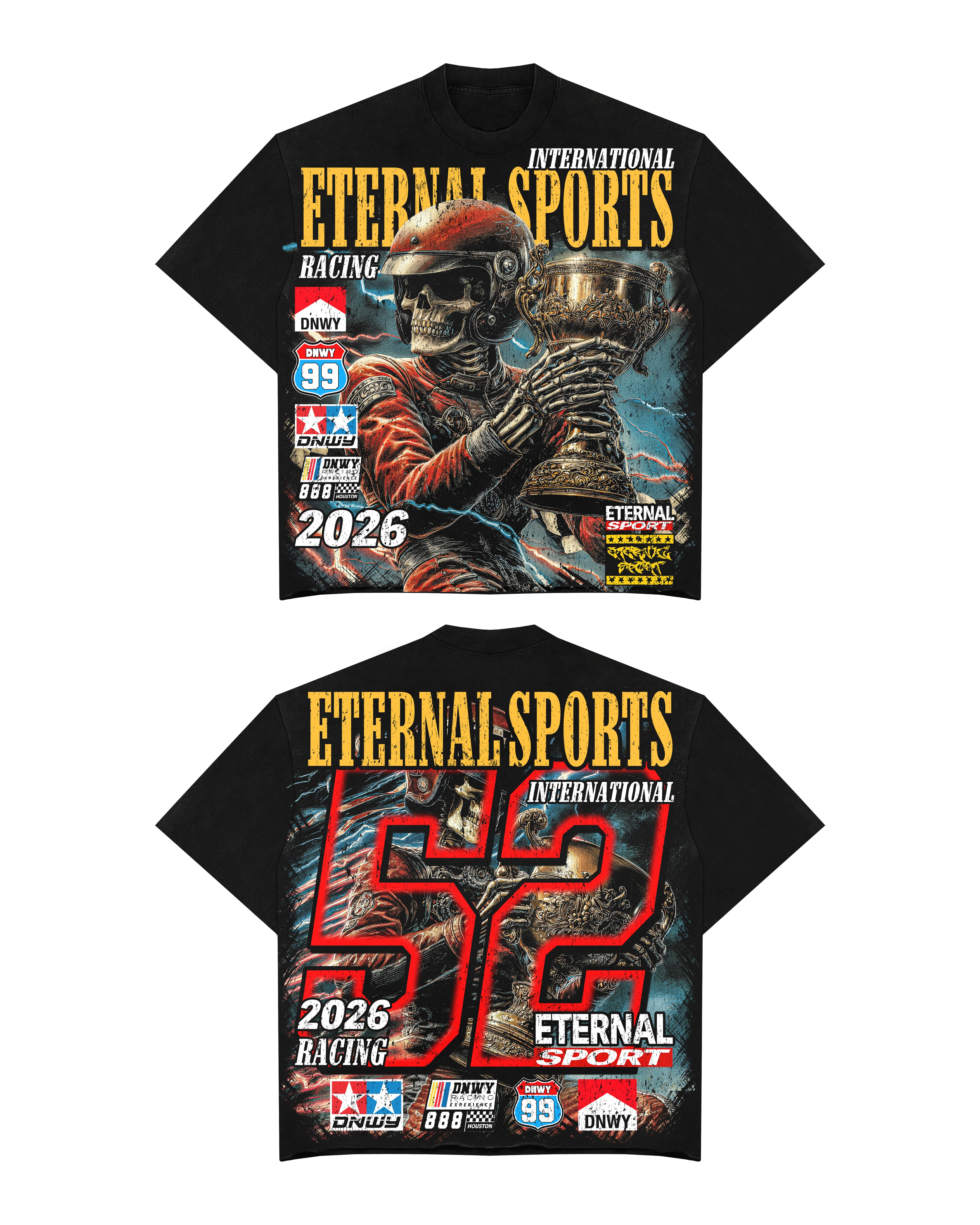 Black eternal champs tee